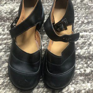 Doc Martens chunky heeled leather sandals